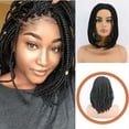 Fiber Hair Foreign Trade European And Wig Women's African Black Braid ...