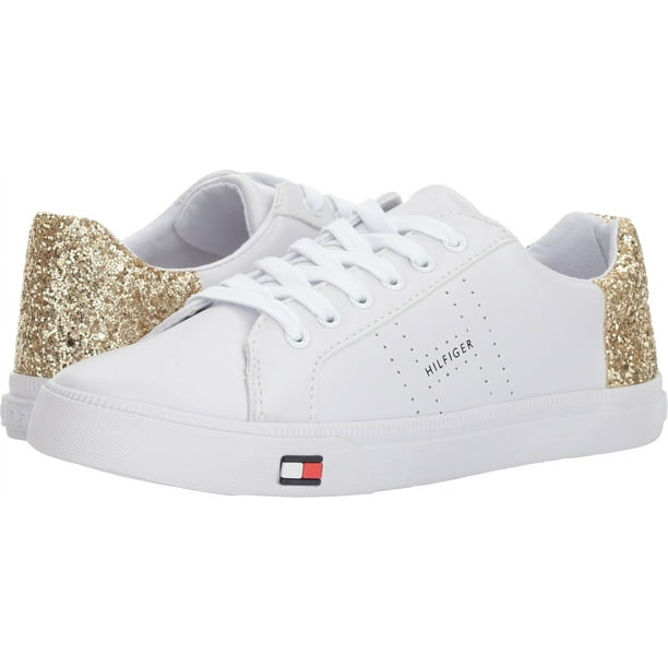 Zapatillas Tommy Hilfiger Lune blanco/dorado para mujer Talla 8