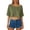 Green, variant on Ymauqau Crop Tops for Women Rolled Half Sleeve off One Shoulder Curved Hem Cropped T-Shirts Loose Tee Blouses Going out Tops