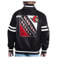 thumbnail image 2 of Youth Starter  Black Ottawa Senators Starter Printed Logo Satin Varsity Full-Snap Jacket, 2 of 2