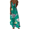 thumbnail image 2 of Nmnitkp Womens Maxi Dress 2024 Casual Strappy V Neck Sleeveless Flowy Sundress Plus Size Loose Long Maxi Beach Dress Sundress for Vacation S-5XL, 2 of 5
