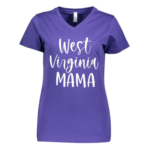 Inktastic West Virginia Mama Women's V-Neck T-Shirt