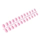 thumbnail image 3 of Vogacara 24 piezas de uñas postizas de ataúd resistentes a los arañazos de bailarina corta coloridas uñas acrílicas artificiales de color sólido DIY Juegos de manicura 6 rosa Vogacara CE011412-06, 3 of 4