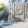 thumbnail image 2 of Bamboo Painting Stencil 11.81x11.81 Inch Reusable Craft Stencils Hollow Out Drawing Painting Template for Painting on Wood Fabric Paper Walls Canvas Furniture, 2 of 9
