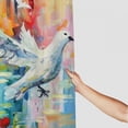 thumbnail image 3 of Awypu Posters Holy Spirit Peace Dove Poster Oil And Watercolor Dove Shower Curtain Set Waterproof Multiple Sizes White, 3 of 7