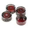4pcs Guitar & Volume Control Knobs and Number Volume Knobs Top Hat Replace for Broken Parts