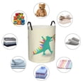 thumbnail image 3 of DouZhe Waterproof Collapsible Large Laundry Baskets, Funny Beast Dinosaur Prints Circular Hamper with Handles, 3 of 7