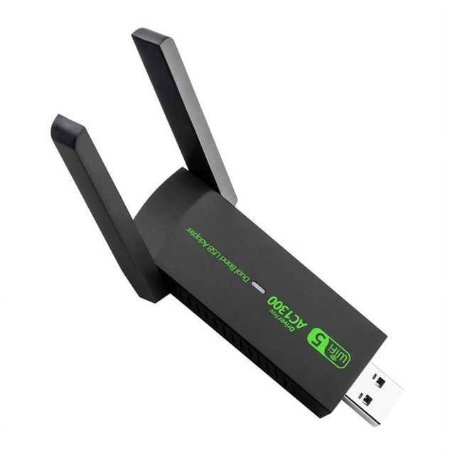 1300Mbps USB WiFi Adapter Dual Band 2.4G 5GHz Wireless Dongle Signal Receiver for PC/Laptop Win 7/8/10/11 Driver Free