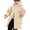 Beige, variant on Ruyang Kids Winter Puffer Coat Boys Girls Padded Warm Puffy Long Parka Coat Zip Up Button Hooded Down Quilted Outwear