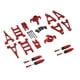 thumbnail image 3 of Repuestos para coche RC a escala 1:14, herramienta práctica de aleación de aluminio profesional Rojo, 3 of 9