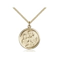thumbnail image 1 of Gold Filled St. Joseph Pendant 7/8 x 3/4 inches with Gold Filled Lite Curb Chain, 1 of 1