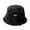 Black, variant on ZQUUVOU Winter Bucket Hat for Women Plaid Faux Fur Furry Bucket Hat Lamb Plush Soft Fluffy Warm Hat Plush Fishing Hat White