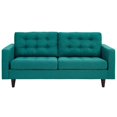 thumbnail image 2 of Modway Empress Causeuse Moderne Rembourrée en Tissu, Bleu Sarcelle, 2 of 5
