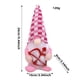thumbnail image 2 of Figura de gnomo de San Valentín | Decoración de corazón de Cupido con arco y flecha | Enano sin rostro con sombrero rosa para una decoración romántica en estanterías, repisas o escritorios., 2 of 6