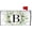 Spring Monogram B Mailbox Cover, variant on Spring Eucalyptus Leaves Monogram Letter L Mailbox Cover Magnetic 21x18 Inch, Family Last Name Initial Post Letter Box Covers, Spring Summer Seasonal Outdoor Yard Garden Standard Mailbox Decor