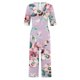 thumbnail image 3 of Pantalones de Vestido Casual para las Mujeres Impresión Floral Manga Corta con Cuello en V Cremallera Lateral Bolsillo Pantalones de Sudadera para Primavera Verano, 3 of 5