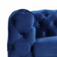thumbnail image 6 of Morden Fort Living Room Furniture Sets, Velvet Chair Couch and Sofa 3 Piece Blue, 6 of 7