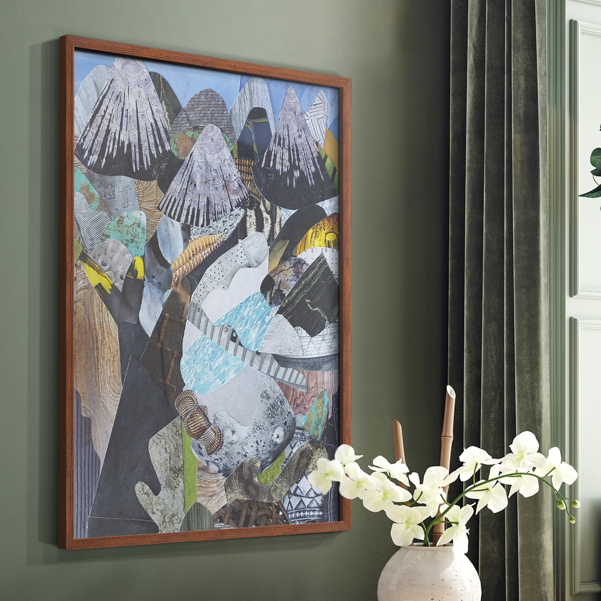 Arizona Highways Framed Print in Brown Solid Wood Framed Print No Nail Hanging