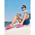 thumbnail image 6 of NORTHYARD Slippers for Men with Arch Support Cloud Slides Sandals Non Slip Waterproof Shower Bathroom Pool Beach Shoes Hot Pink, 6 of 7
