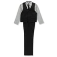 thumbnail image 2 of Kids World Boys' 4-Piece Vest Set - black, 20 (Big Boys), 2 of 4