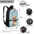 thumbnail image 5 of Uourmeti Otter Soft Daypack, 17 Inch Fine Workmanship Backpack Polyester Backpack for Women, 5 of 6