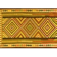 thumbnail image 1 of Ahgly Company Machine Washable Indoor Rectangle Southwestern Yellow Country Area Rugs, 7' x 9', 1 of 4