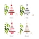 thumbnail image 3 of leyfeng Árbol de Navidad Decoración colgante Adorno en forma de árbol Día de Acción de Gracias Decoración de la boda Adorno de invierno Árbol de Navidad, 3 of 7