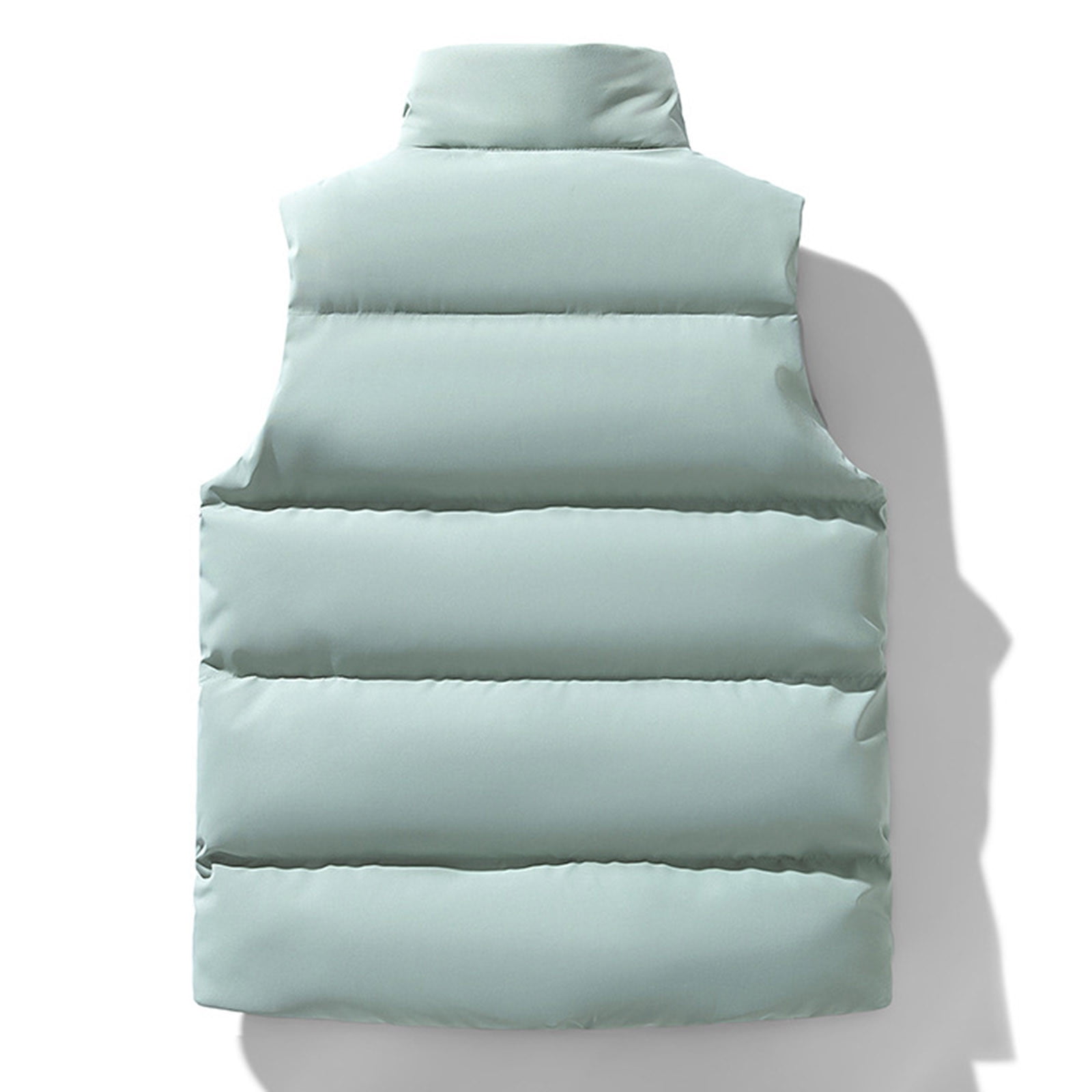 KeShDi Running Vest Men's Thick Sleeveless Top Outdoor Solid Color Blocked Men's Shoulder Sleeveless Jacket Light Blue 4X