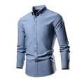 HONGYFEG Button Down Polo Shirts For Men Cotton Summer Fashion Casual