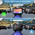 thumbnail image 2 of Motocicleta Carpuride W702 de 7 pulgadas con GPS impermeable CarPlay/Android, 2 of 9
