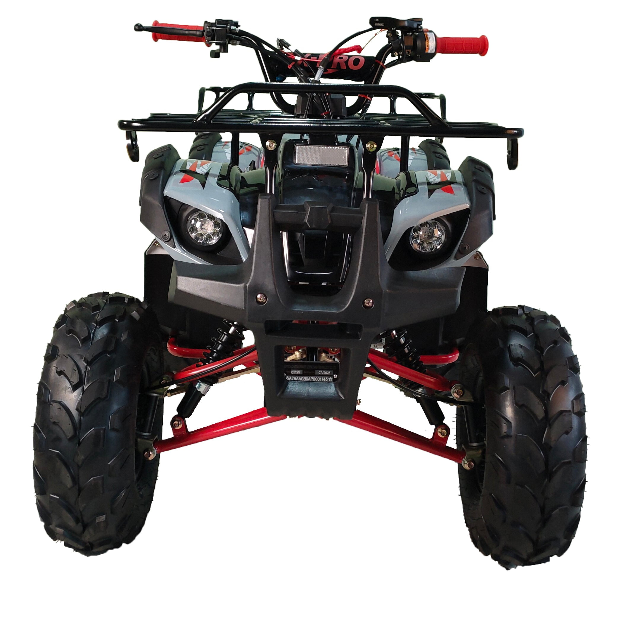 X-Pro Brand New 125cc Gas ATV, Automatic Transmission w/Reverse Remote Control Off-road Big 19"/18" Tires
