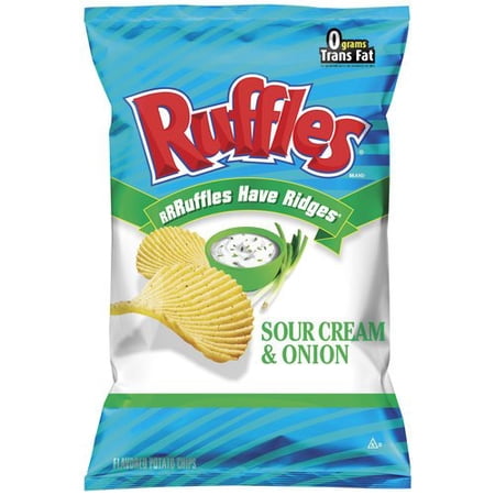 RUFFLES POTATO CHIPS SOUR CREAM & ONION 8.5 OZ