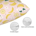 thumbnail image 3 of Sikiie Banana With Leaves Pillow Covers, Throw Pillow Case Cushion Covers,Cushion for Bedroom,Couch,Home-20"x30", 3 of 6