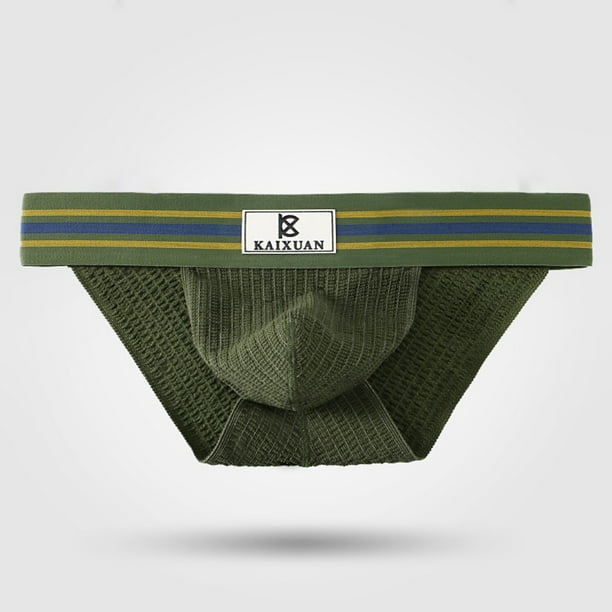 Mens Jockstrap Underwear Low Waist Mesh Breathable Athletic Supporter