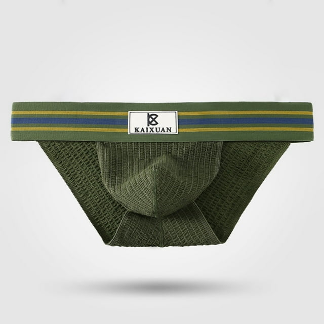 Fridja Culottes Respirantes pour Hommes Grande Taille, Design Ajouré, Charmantes Culottes String Doubles, Soulèvement des Hanches, Taille Basse, Évacuation de l'Humidité