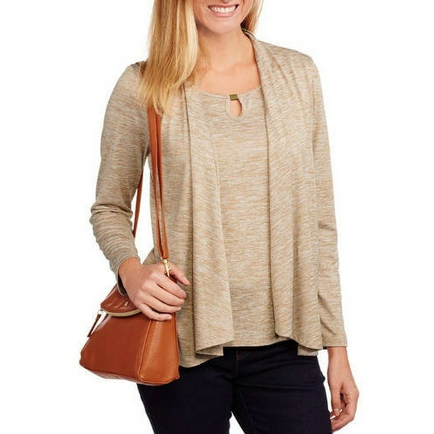 White Stag White Stag Women's Heathered 2fer Top Wi