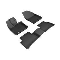 3D MAXpider Custom Fit Kagu Floor Mat (Black) Compatible with Lexus Ux / Ux Hybrid 2019-2025 - 1st & 2nd Row
