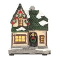 thumbnail image 2 of Christmas Village Houses, Resin Christmas Snow Scene Village House With LED Lights, Battery Operated Light Up Scene Christmas Decorations Desktop Ornament For Holiday Party Decor, 2 of 8