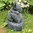 thumbnail image 3 of VBVC French-Bulldog Welcome On A Plinth Home Or Garden Decoration, 3 of 3