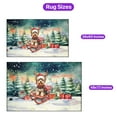 thumbnail image 5 of Merry Christmas Santa Reindeer Antlers Yorkshire Terrier Sleigh Xmas Winter Holiday Indoor Rug Yorkie Dog Lover Gifts Carpet Living Bed Room Sofa Home Decor - 00023, 5 of 5