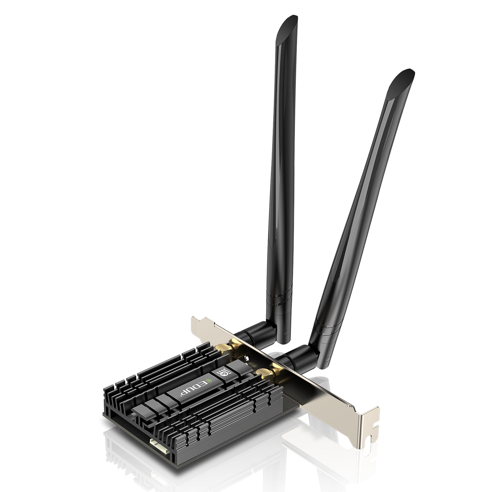 Up to 5400Mbps,160MHz,Ultra-Low Latency,OFDMA,MU-MIMO,Support Windows 11/10 64Bit EDUP WiFi 6E AX210 PCIE WiFi Card Bluetooth5.2 Upgrade to 6GHz/5GHz/2.4GHz Tri-band