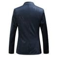 thumbnail image 6 of Brilliant Jackets for Men Big and Tall 5Xl Clearance Lightweight Casual Personality Handsome Slim Lightweight Suit Jacket Suit Blue XXL, 6 of 7
