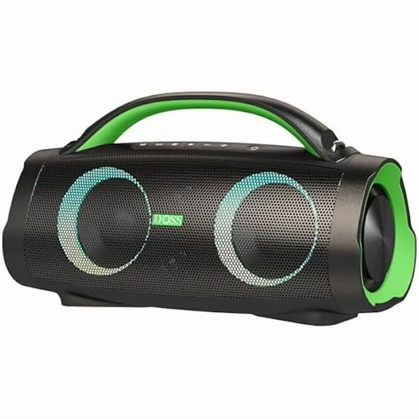 wonima11 Extreme Boom Pro Loud Bluetooth Speaker with 100W Stereo Sound, Extra Bass, 20H Playtime, Party-Sync Led Lights, Built-in Power Bank, IPX6 Waterproof for Outdoor, Camping, Pool-Green