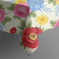 thumbnail image 5 of Pioneer Flower Floral Print Pattern Square Tablecloth, Waterproof Wipeable Spillproof Washable Table Cover for Home Kitchen Party Decor, 42"x42", 5 of 6