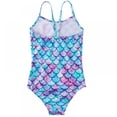 thumbnail image 2 of Kids Tankini Girls Swimsuit Bathing Suit Children‘s Fish Scale Swimwear, 2 of 7