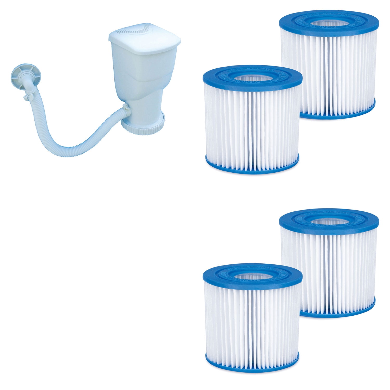 Summer Waves 600 Gal Skimmer Plus Filter Pump And 4 Replacement Type D Filters