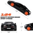 thumbnail image 3 of SainSmart Jr. x Rastar Bugatti Toy Car 1:24 Remote Control Bugatti Veyron Chiron Race Car, Licensed RC Hobby Model Vehicle for Boys Kids and Adults, Black, 3 of 3