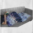 thumbnail image 6 of Winter Soft Flannel Fleece Throw Blanket, Surreal Cold Season Scenery High Mountain Peaks and Snowy Coniferous Pine Trees, Cozy Plush for Indoor and Outdoor Use, 50" x 70", Blue White, by Ambesonne, 6 of 6