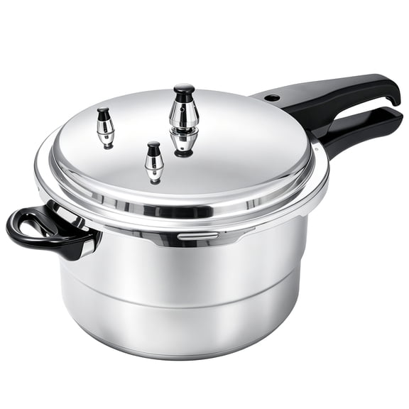 8-Quart Pressure Cooker with Steaming Rack,Aluminum Canning Pot,Stovetop Quick-Pressure Cooking,and Locking System for Canning and Stewing
