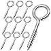 thumbnail image 3 of 2.5 Inch Heavy Duty Eye Hooks, 10 Pack Stainless Steel Eye Screws, Screw In Eye Hooks For Wood, Securing Cables Wires, Anti-Rust Self Tapping Eyelet S, 3 of 4